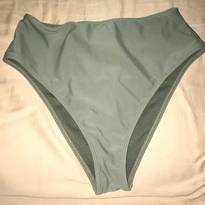 Forever 21 hi- rise olive green bikini bottoms